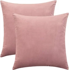 Set of 2 Comfortable Throw Pillow Cover for Bedding, Decorative Accent Cushion S