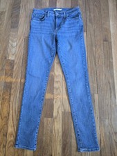 Levis 711 Skinny Jeans Womens Size 28 Med Wash Denim