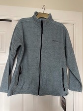 BNWT Trespass Minx Fleece Ladies Jacket In Pool Blue - Size XL