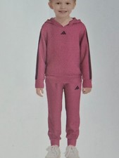 adidas Kids Hoodie and Pants 2-piece set for Girls Pink Size 6