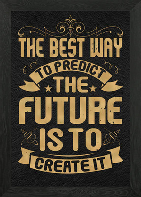 Create the future Framed Wall Art Poster Canvas Print Picture
