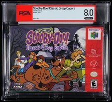 Scooby Doo Classic Creep Capers PSA 8.0 A+ Nintendo 64 N64 2001 Graded Sealed