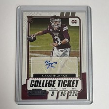 2021 Panini Contenders College Ticket Auto K.J. Costello Rookie #304