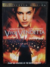 "V FOR VENDETTA" 2005 Widescreen DVD Natalie Portman, Hugo Weaving