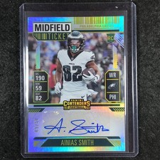 2024 Contenders Football AINIAS SMITH Rookie Midfield Ticket Auto 49/50 #191
