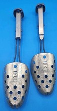 Ecko Metal Adjustable Shoe Trees Stretchers 8" To 10-1/2" Shapers 1950's Vintage