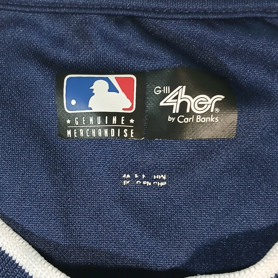 Tampa Bay Rays MLB Women's T-Shirt G-III 4Her Carl Banks Size XL Navy White - Image 2 of 4