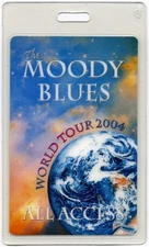 Moody Blues 2004 Concert Tour Laminated Backstage Pass All Access