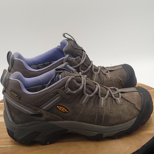 KEEN Targhee II Womens Size 9 Gray Purple Waterproof Hiking Trail Shoes 1013181