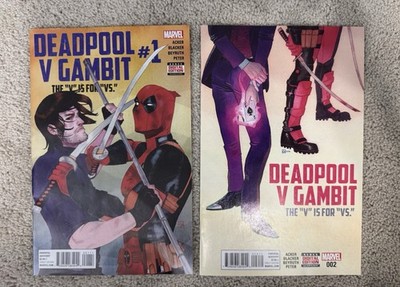 DEADPOOL V GAMBIT #1 And #2 Marvel Comic Book Plus Deadpool Comic 3 Book Lot