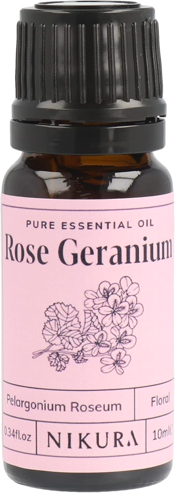 Rose Geranium Essential Oil - 10Ml | Rose Geranium Oil for Sleep, Aromatherapy,
