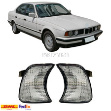 F�r BMW E34 5er 89-95 Rechts und Links Wei� Eckleuchten Blinker Klar