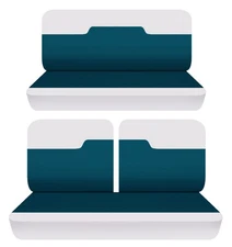 Fits 1949 to 1958 Pontiac Chieftain 2 door Front 50-50 top and Rear seat covers