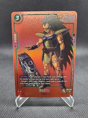 Dragon Ball Fusion World Raditz FB04-072 R Alt Art MANGA Red NM/M Eng