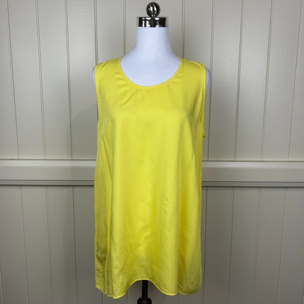 Country Road Top Women's Size M Yellow Sleeveless Long