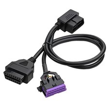 Right Angle OBD2 Splitter Y Cable 1 Male to 2 Female Extension Cable OBD II