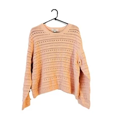 Marks and Spencer’s Women’s Light Pink Knitted Cropped Jumper Size XL BNWT