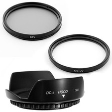 77mm Lens Hood Petal,CPL,UV Filters for Canon EF-S T4i, 650D, X6i, 60D, 600D NEW