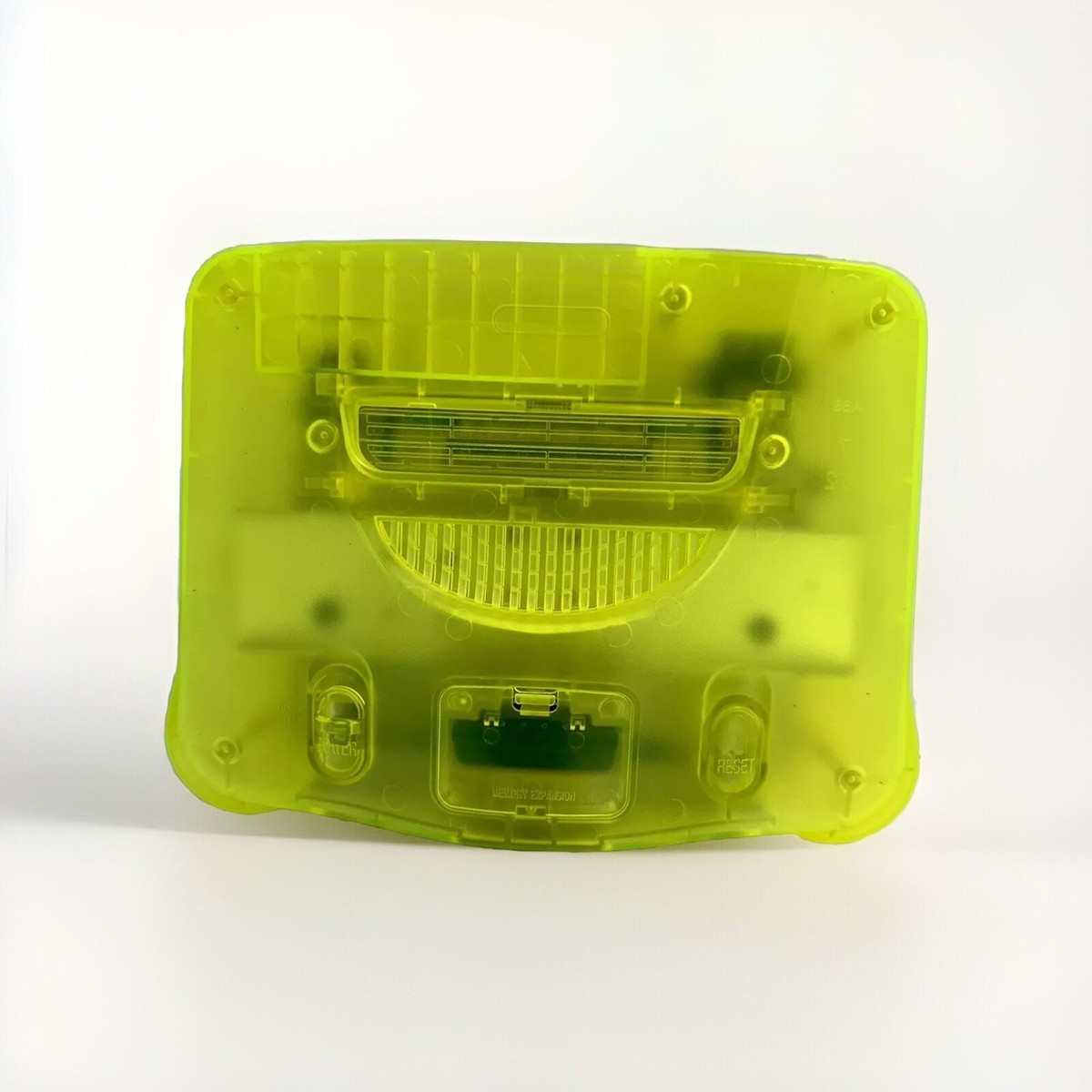 Nintendo 64 N64 Limited Clear Acid Yellow Custom Shell Console