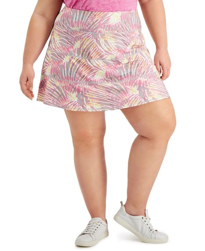 Tropical-Print Tiered Skort 2X | eBay