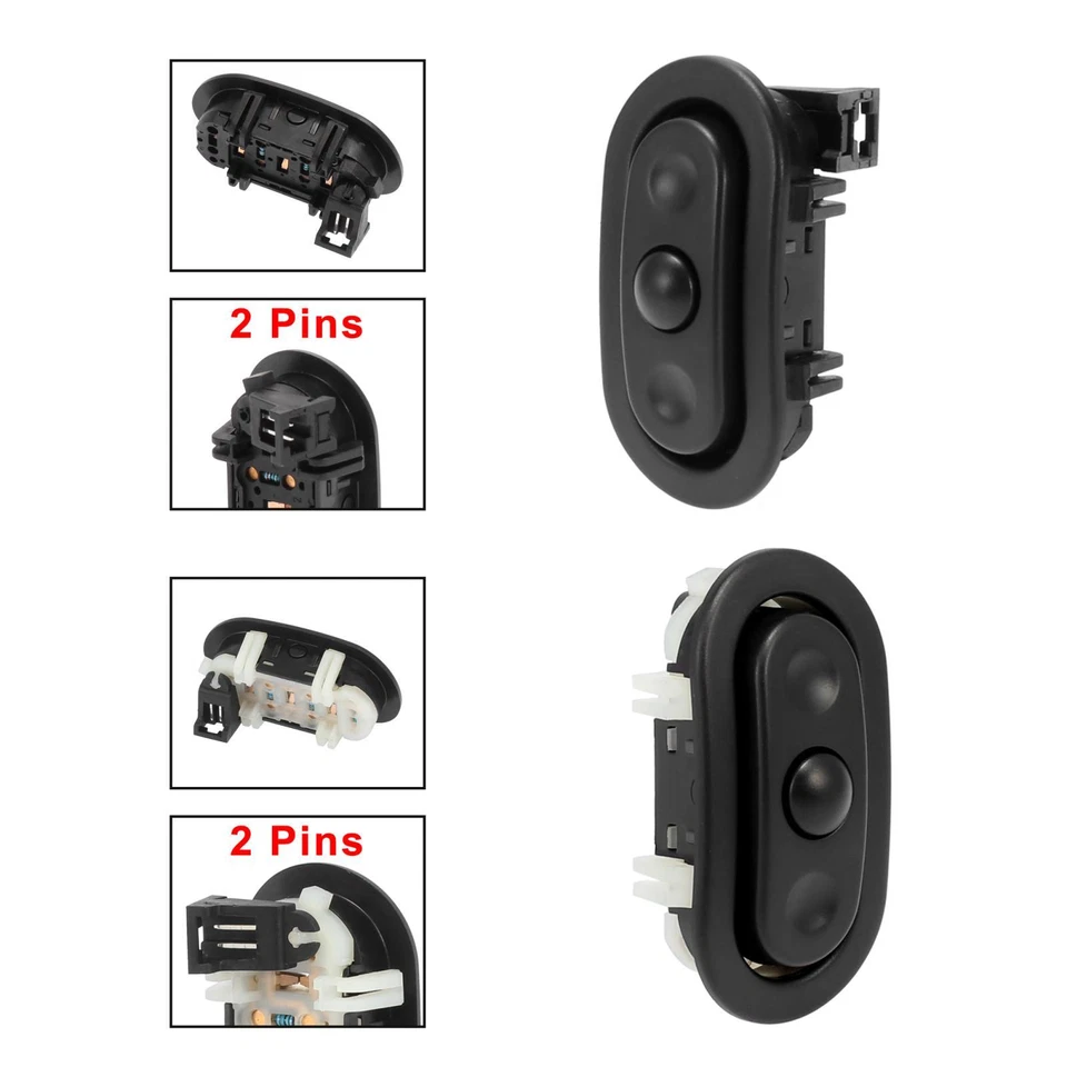 Par de interruptores de radiocontrol del volante derecho derecho para Chrysler para Jeep para Dodge Foto 3 de 4