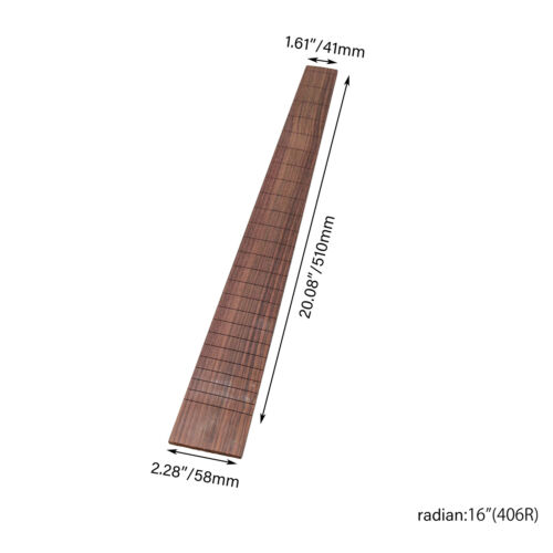 648mm Indian Rosewood Fretboard Fingerboard for Electric Guitar 24 Fret - Picture 2 of 3