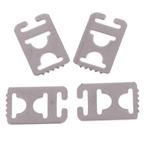 4Pcs Metal No Tie Flat Shoelaces Buckle Shoe Decorations Lazy Shoe L Kd JCA.mz - Picture 5 of 10