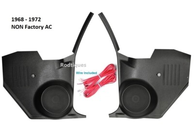 1968-1972 GM A Body BOP  Kick Panels ---With Speakers --NO Factory AC Car