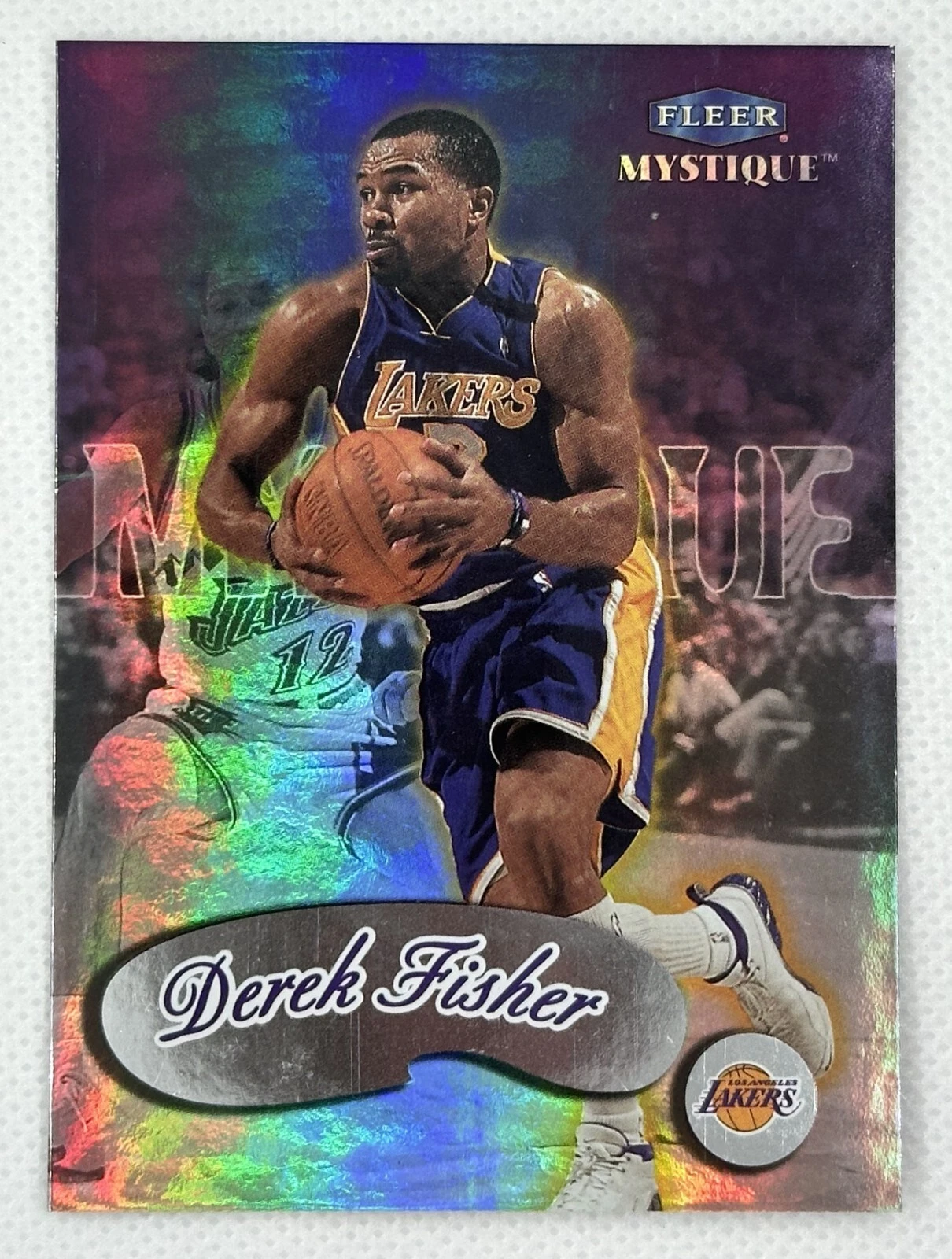 1999-00 Fleer Mystique #63 DEREK FISHER Los Angeles Lakers  NICE CARD !!!
