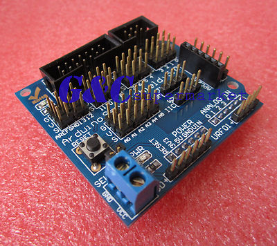 Arduino UNO MEGA Duemilanove Sensor Shield V5 Digital Analog Module Motor M42