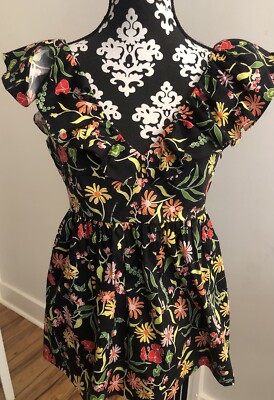 NWT Kate Spade New York Rooftop Garden Floral Ruffle Top Shirt Blouse Size 6