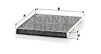 Mann-Filter CUK 2026 Filter, Innenraumluft FÜR Abarth Chrysler Fiat Ford Lancia