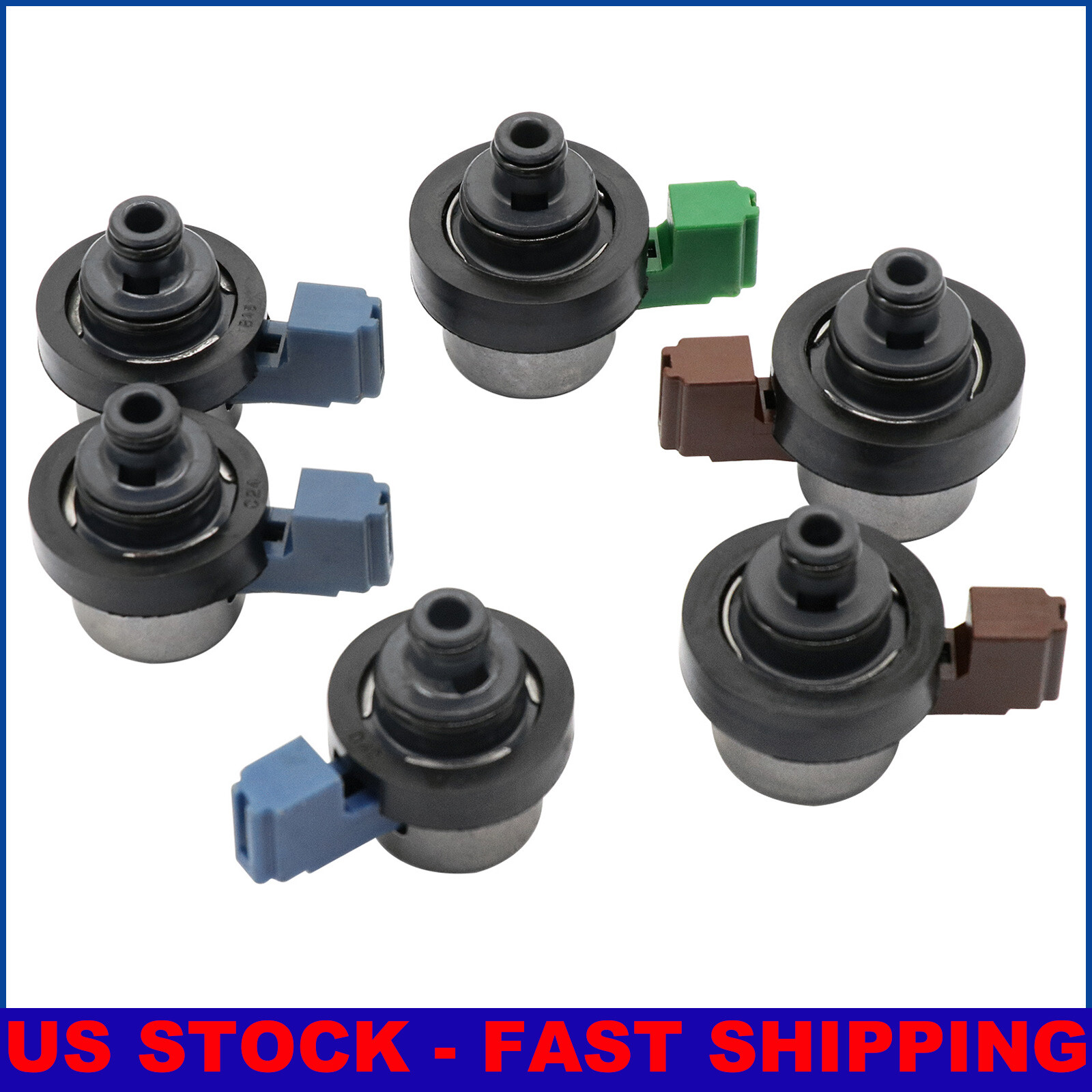 GENUINE 6Pcs 4EAT Transmission Solenoids set For Subaru Forester 2.5