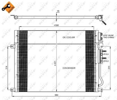 JEEP CHEROKE KLIMAANLAGE KONDENSATOR 05-