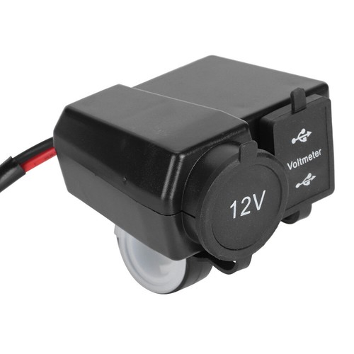 12-24V Motorcycle Cigarette Lighter Dual USB Fast Charging For Phone GPS - Photo 5 sur 12