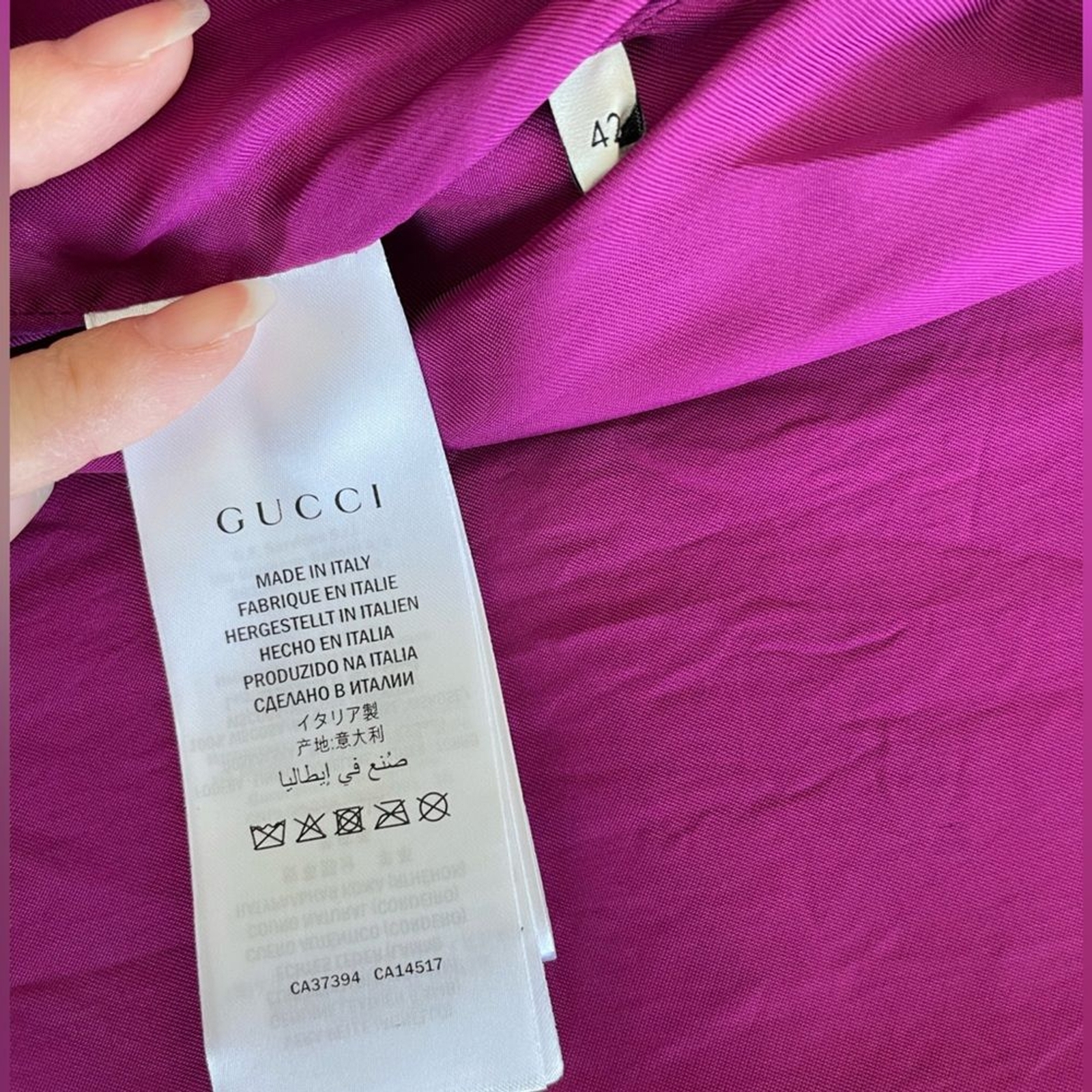 RRP US$5,000 RARE Gucci women pink lamb leather blazer jacket image 9