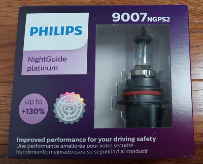 Philips Night Guide Platinum 9007 65/55W Two Bulbs Head Light Replace Upgrade OE