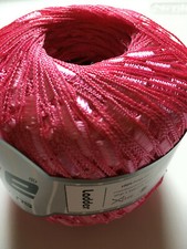Pink Ladder Ribbon Yarn Ice Light Pink Trellis Railroad 34120 50gram