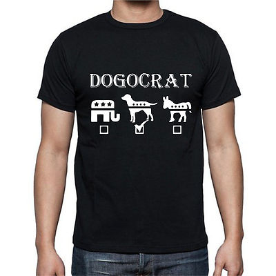 Dogocrat Democrat Republican Donkey Elephant Politics Government T-shirt Tee 