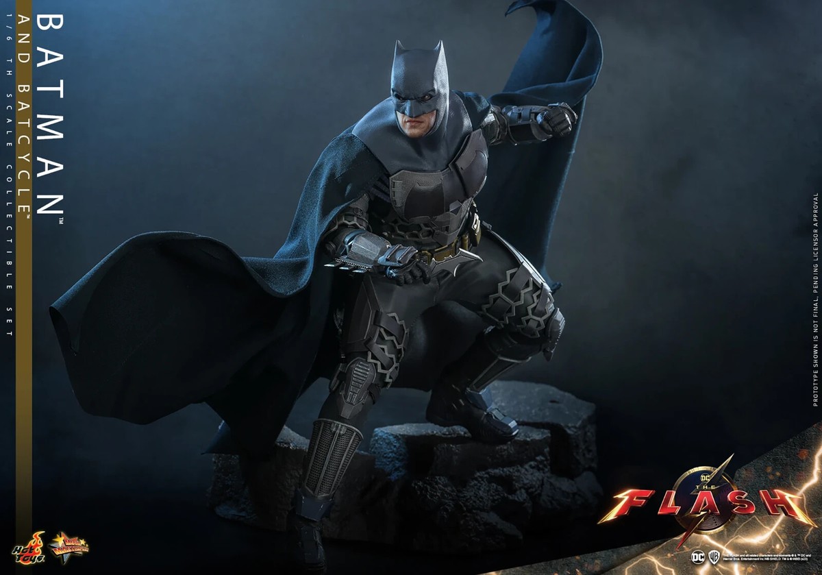 1/6 Batman and Batcycle Set (The Flash - 2023) Hot Toys MMS705