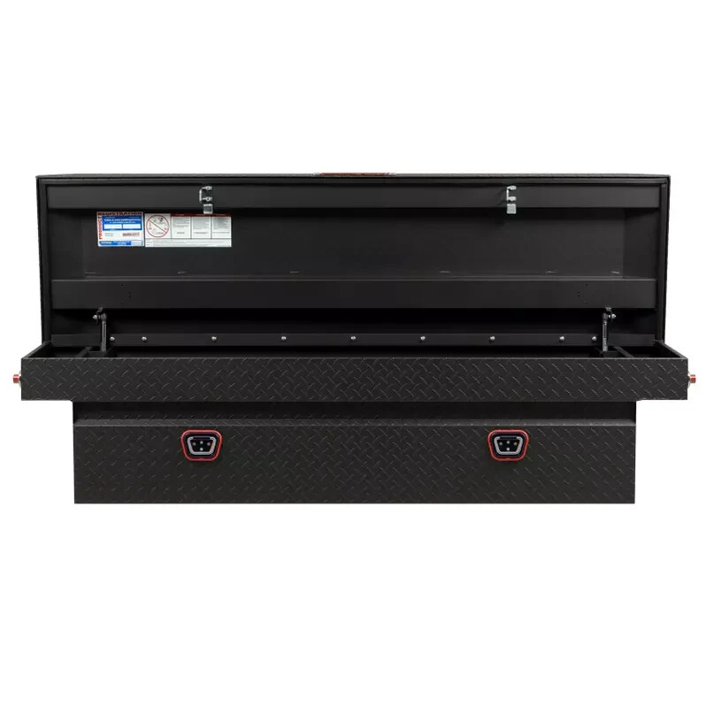 Weather Guard Crossover Tool Box Textured Matte Black Aluminum Full