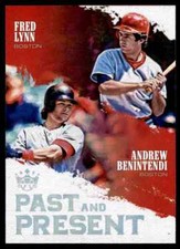 2018 DIAMOND KINGS PAST AND PRESENT FRED LYNN ANDREW BENINTENDI #PP14 INSERT