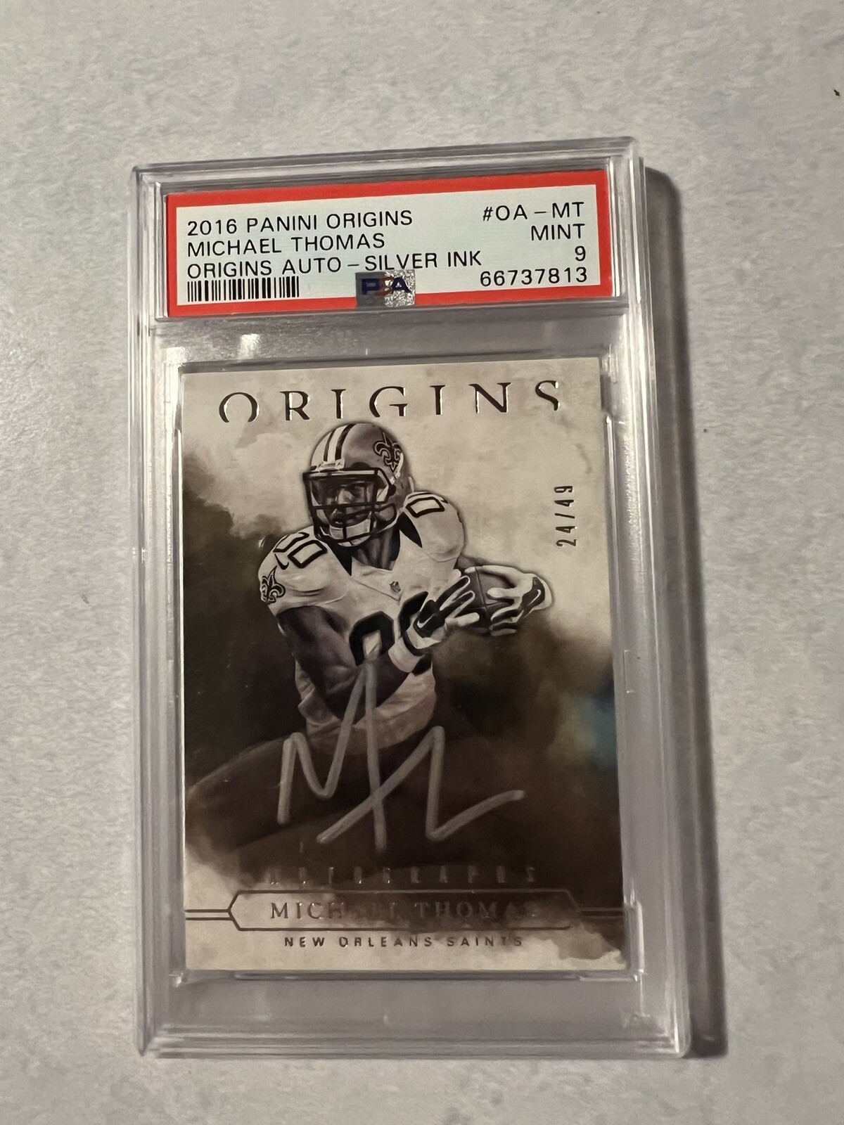 Michael Thomas Panini Origins Origins Autographs #OAMT Silver Ink