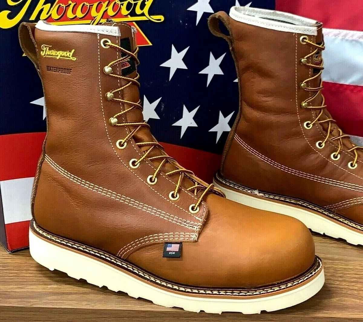 Thorogood steel toe waterproof boots sale