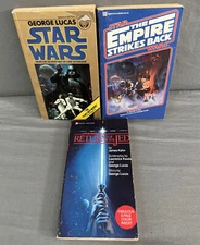 Star Wars Trilogy: Vintage 80's Del Rey 3 Book Paperback Lot: Empire Return Jedi