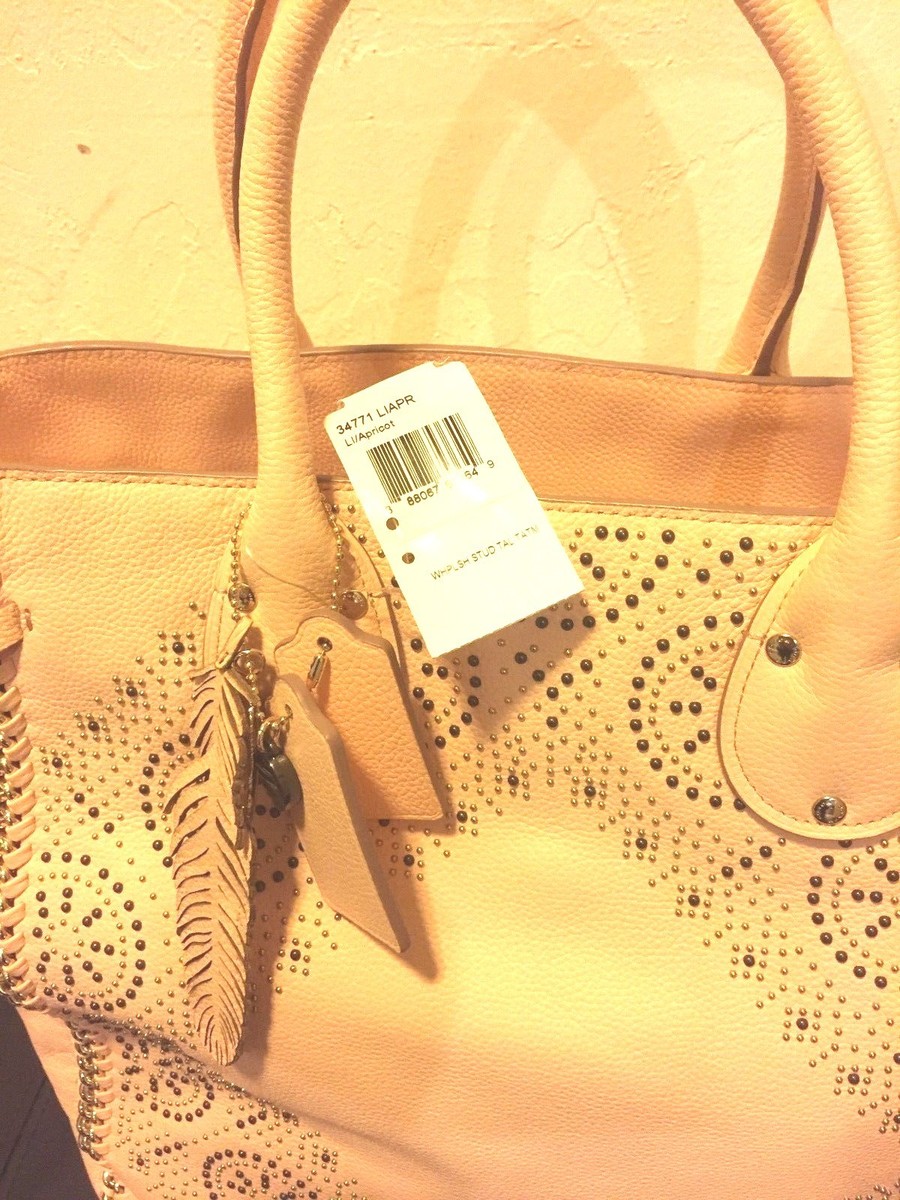 NWT Coach Whiplash Studded Tatum Tote F34771 Light Gold