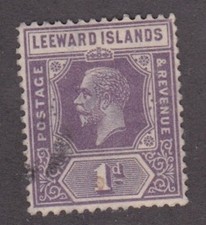 Îles Sous-le-Vent, 1922, 1d violet, SG61, Sc 64, occasion.