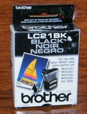 Brother LC21BK Black Ink Cartridge MFC Sealed In Box EXPIRED NOS