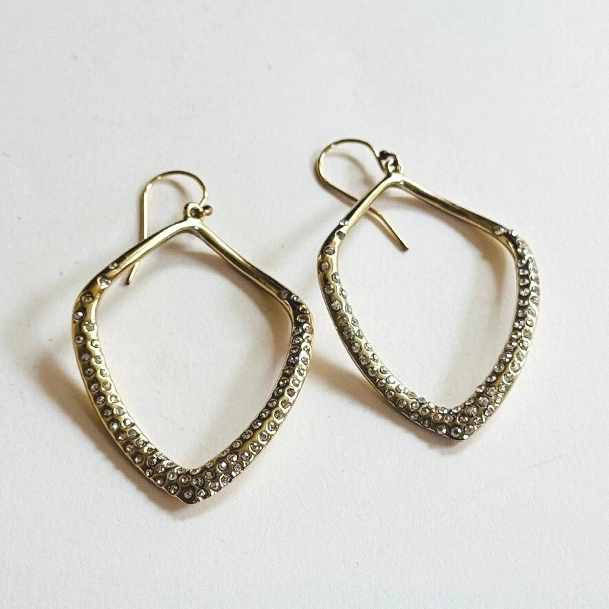 Pendientes colgantes Alexis Bittar MOD diseño de gama alta cristal texturizado incrustado Foto 3 de 4