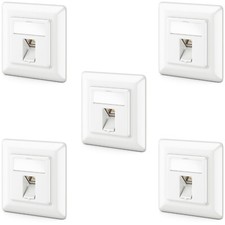 5x CAT 6a Keystone Netzwerkdose RJ45 STP Schi...
